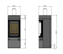 Load image into Gallery viewer, Hunter Radial Cylinder Stove - Fireplaces | Gas | Electric | Hertford | Bishops Stortford | Essex
