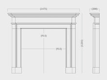 Load image into Gallery viewer, 58" Aversa Micro Marble Mantel