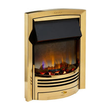 Load image into Gallery viewer, Dimplex Glencoe Optiflame Electric Fire in Brass
