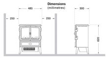 Load image into Gallery viewer, Dimplex Oakhurst Opti-Myst Electric Stove - Interstyle
