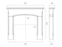 Load image into Gallery viewer, Capital 54" Bellingham Aegean Limestone Mantel - Interstyle