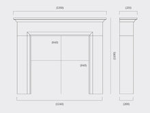 Load image into Gallery viewer, Capital 53" Helston Corinthian Stone Mantel - Interstyle