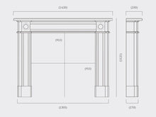 Load image into Gallery viewer, Capital 56" Hogarth Aegean Limestone Mantel - Interstyle