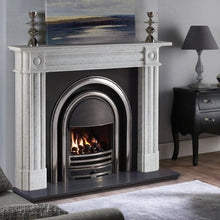 Load image into Gallery viewer, Capital 56" Hogarth Carrara Marble Mantel - Interstyle