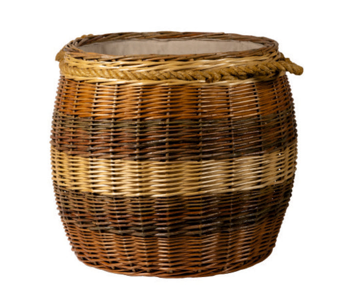 Deluxe Four tone Log Basket