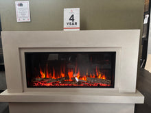 Load image into Gallery viewer, Vermont 85R Micro Cement in Honey Medium Course Fireplace Suite
