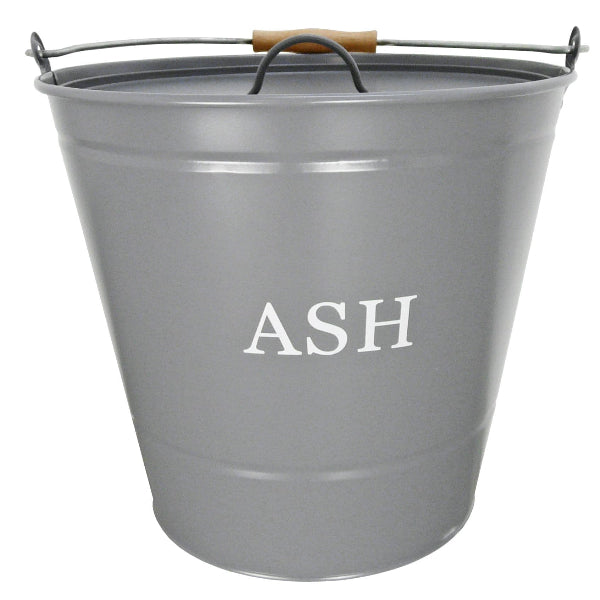 Ash Bucket Grey with Lid