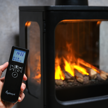 Load image into Gallery viewer, Dimplex Mapleton 100 Optimyst Electric Stove with Log Store
