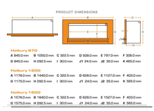 Load image into Gallery viewer, British Fires New Forest Holbury Inset Suite
