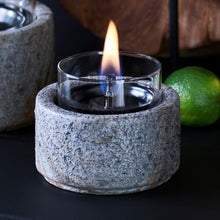 Load image into Gallery viewer, Tenderflame Lotus 12 Tabletop Candle Slate
