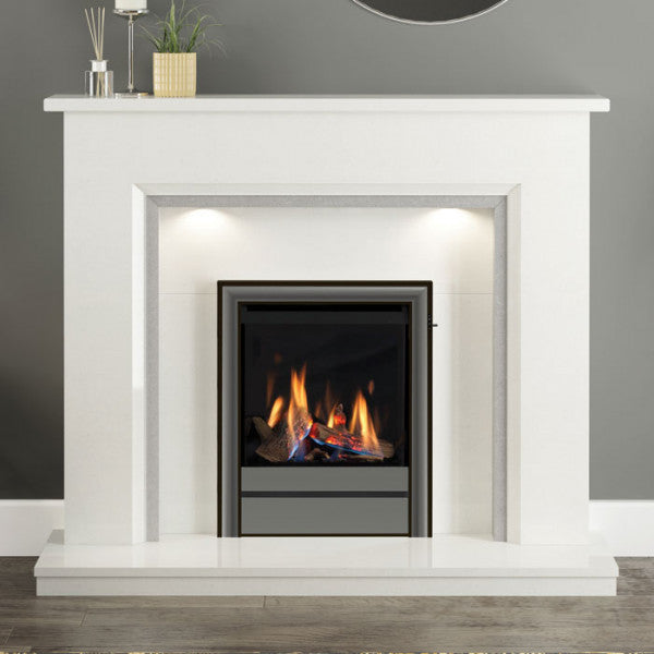Elgin & Hall Moselle Micro Marble Fireplace Suite - Interstyle