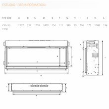 Load image into Gallery viewer, Gazco eStudio 135R Inset Electric Fire
