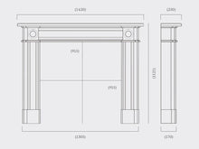 Load image into Gallery viewer, Capital 56&quot; Hogarth Aegean Limestone Mantel - Interstyle
