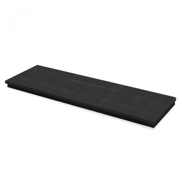 Black Sectioned & Slabbed Honed Granite 60
