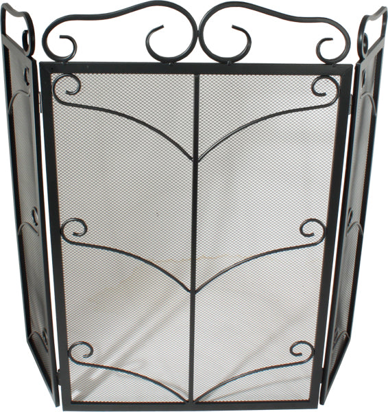 Decorative Wrought Black Fireguard - Interstyle