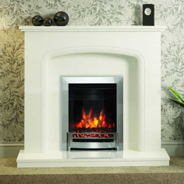 Elgin & Hall Viena Micro Marble Fireplace Suite - Interstyle