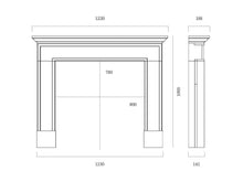Load image into Gallery viewer, Capital 48&quot; Wilbury Portuguese Limestone Mantel - Interstyle
